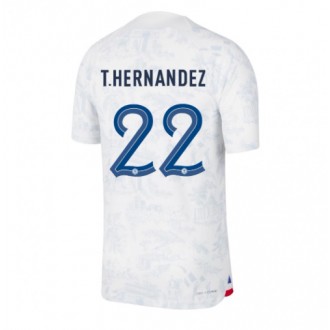 Herren Fußballbekleidung Frankreich Theo Hernandez #22 Auswärtstrikot WM 2022 Kurzarm